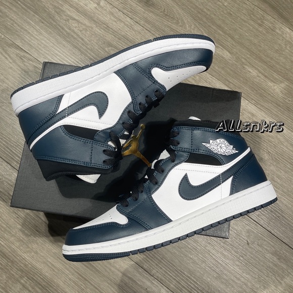 Air Jordan 1 Mid Armory Navy Men’s - Picture 7 of 9